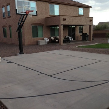Frank R's Pro Dunk Gold Basketball System on a 26x26 in Mesa, AZ
