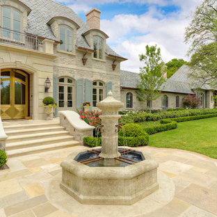 Design ideas for a french country landscaping in Dallas.