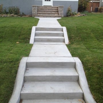 Front Concrete and Stone Steps in Minneapolis