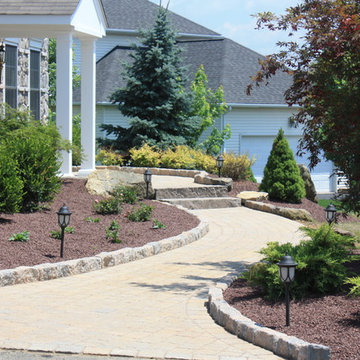 front curb appeal entrance with low maintenance plantings