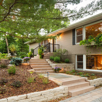 Front Entry With Curb Appeal | A Minnetonka Front Yard and Backyard