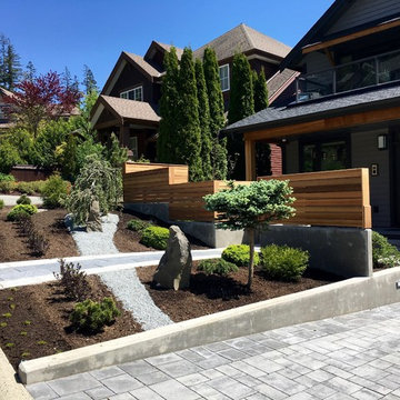 Front planting, wider view