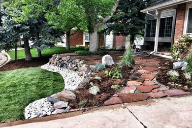 Photo of a traditional garden path in Denver for spring.