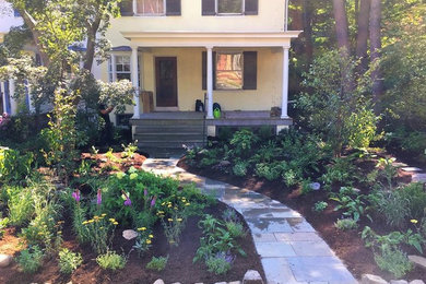 This is an example of a traditional garden in Philadelphia.