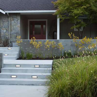 Design ideas for a traditional front yard landscaping in San Francisco.