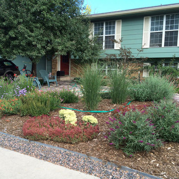 Front Yard Sitting Area and Pollinator Garden