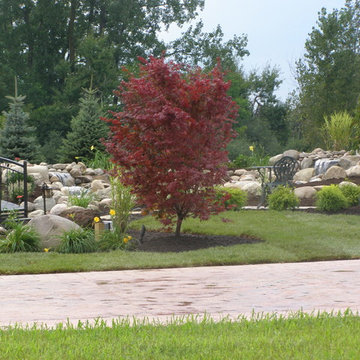 Front Yard Water Fall and Landscape
