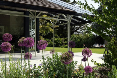 This is an example of a contemporary garden in Cornwall.