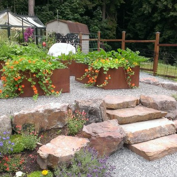 Garden and steel planters