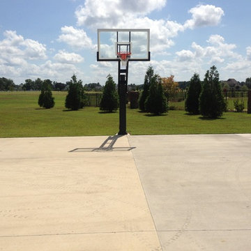 Garrett B's Pro Dunk Diamond Basketball System on a 50x42 in Grimesland, NC