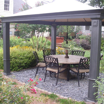 Gather with friends under this shady, garden gazebo