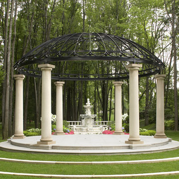 Gazebo with Water Fountain Structure