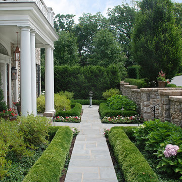 Georgian Style Home Walkway