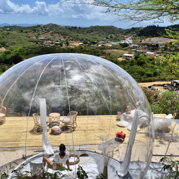 Glamping Bubble hut vista Puerto Rico