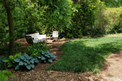 アトランタにあるカントリー風のおしゃれな庭の写真