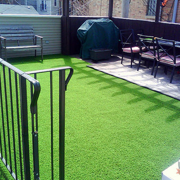 Global Syn-Turf artificial grass installation in Chicago, IL