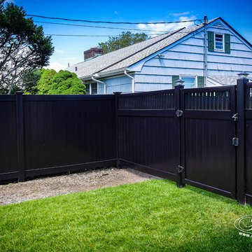 Gorgeous Black PVC Vinyl Privacy Fence Panels from Illusions Vinyl Fence