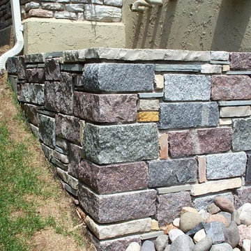 Granite Mix Planter Walls