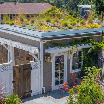 Green Roof Garage for Growing Family