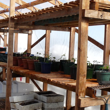 Greenhouse Mobile Shelves
