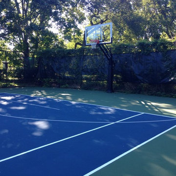 Greg M's Pro Dunk Platinum Basketball System on a 60x120 in Islip, NY