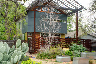 Design ideas for an industrial drought-tolerant landscaping in Dallas.