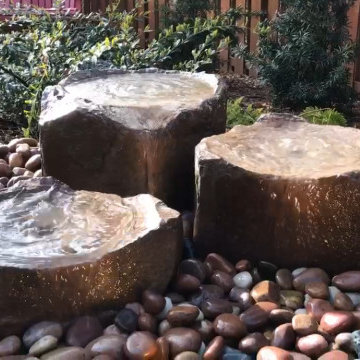 Handcrafted Bubbling Rock Fountains