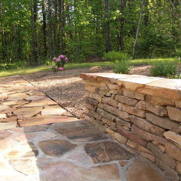 Flagstone Retaining Wall | Houzz