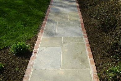 Photo of a large side yard stone landscaping in DC Metro.