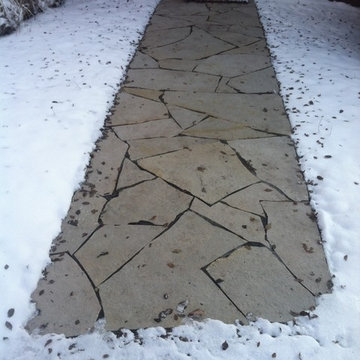 Heated Flagstone Walkway