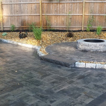 Hingham patio and landscape