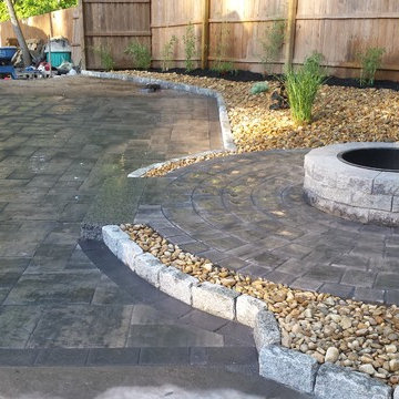 Hingham patio and landscape