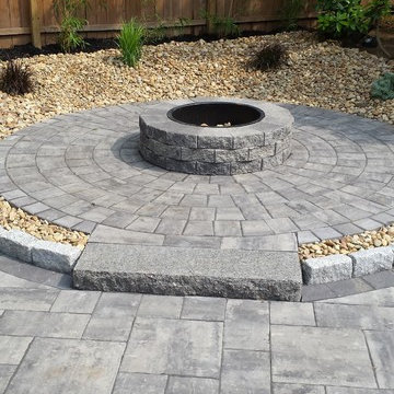 Hingham patio and landscape