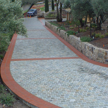 Historic Sidewalk Cobble Driveway, Napa CA