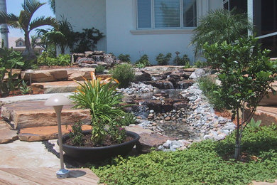 This is an example of a traditional landscaping in Miami.