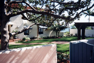 This is an example of a traditional landscaping in San Diego.