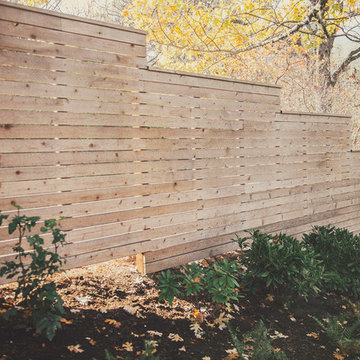 Horizontal Slat Cedar Fence