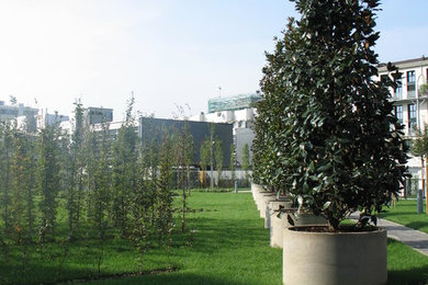 Contemporary garden in Milan.