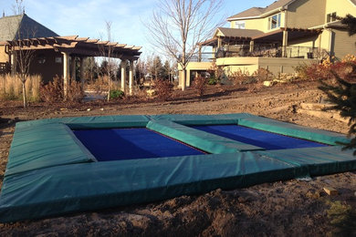 In-Ground Double Trampoline