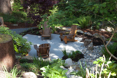 This is an example of a contemporary backyard landscaping in Vancouver.