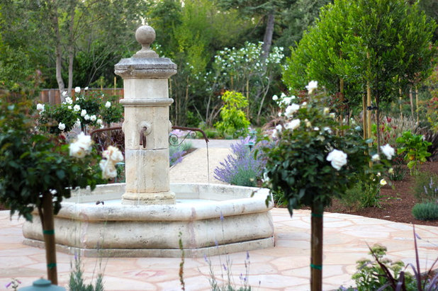 Mediterranean Garden by Lifescape Custom Landscaping, Inc.