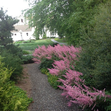 Japanese Garden: pea stone walk and gardens