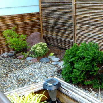 Japanese-style backyard garden