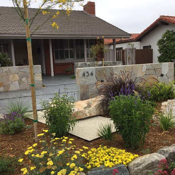 Japanese Zen Garden Backyard with Fountain and Patio