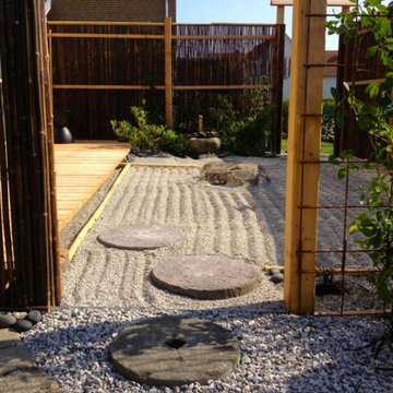 Japanskinspirerad trädgård i Rydebäck