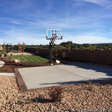 Jason P's Pro Dunk Gold Basketball System on a 30x25 in Colorado Spring, CO