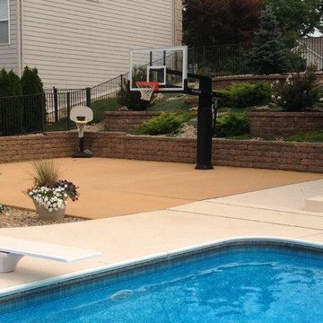 Jeffrey T C's Pro Dunk Diamond Basketball System on a 38x26 in Fairview Heights,