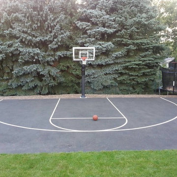 Joe B's Pro Dunk Gold Basketball System on a 50x30 in Rochester, NY