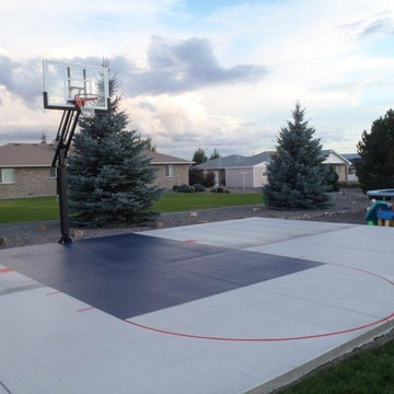 Kathie J M's Pro Dunk Silver Basketball System on a 42x25 in Montrose, CO