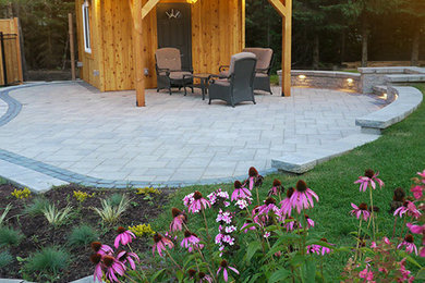 This is an example of a craftsman backyard landscaping in Ottawa.